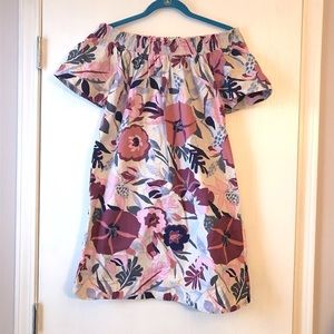 Floral Off-the-Shoulder Dress